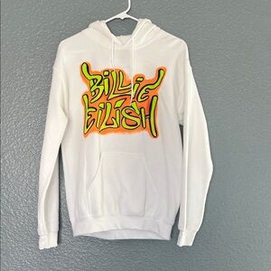 White Billie Eilish Merch Hoodie size small